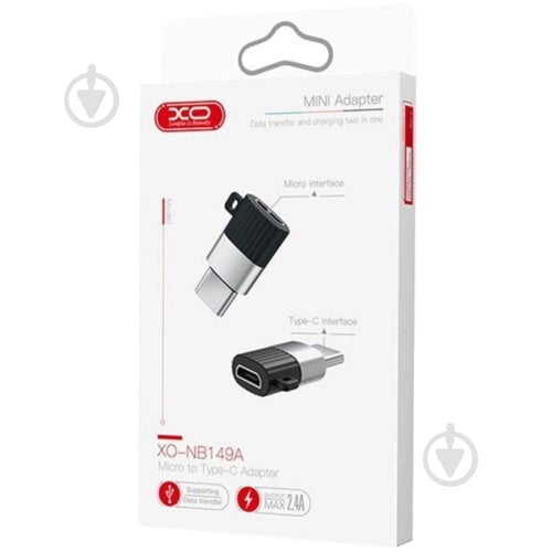 Адаптер Xo Micro B - USB C NB149-A black - фото 2