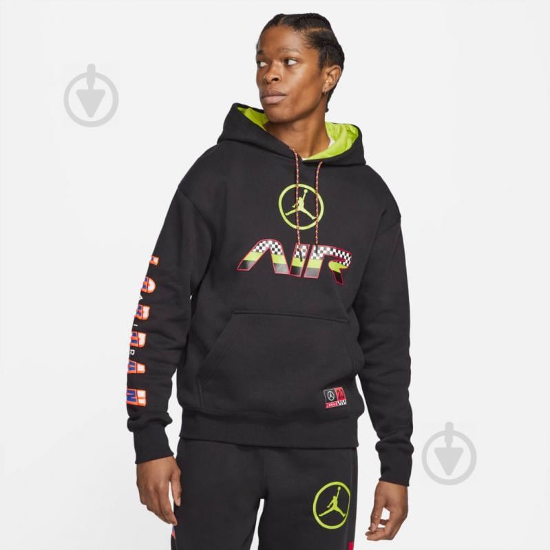 Джемпер Nike M J SPRT DNA HBR PO HOODIE CV2984-010 р. S черный - фото 1