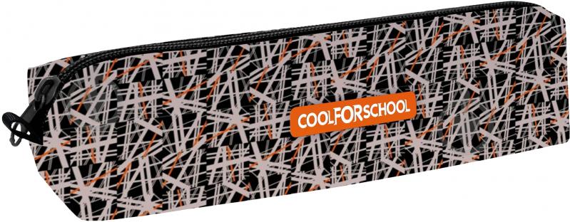 Пенал мягкий Casual CF85202 Cool For School черный с рисунком - фото 1