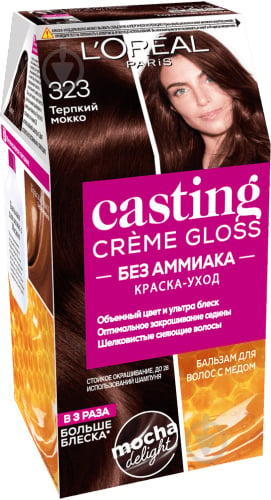 Фарба для волосся L'Oreal Paris CASTING Creme Gloss №323 терпкий мокко 160 мл - фото 1