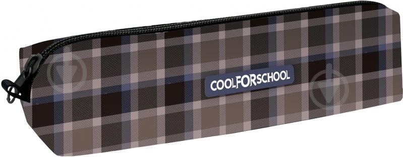 Пенал м'який Check CF85203 Cool For School коричневий - фото 1