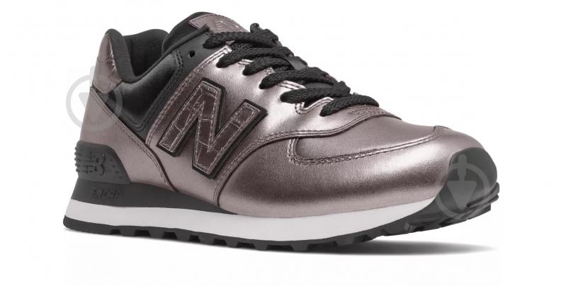 Кроссовки женские демисезонные New Balance WL574PP2 р.38 серебристые - фото 4