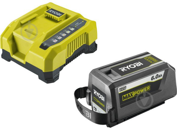 Акумуляторна батарея і зарядний пристрій RYOBI 36,0V 6Ah Max Power RY36BK60B-160 5133005977 - фото 1