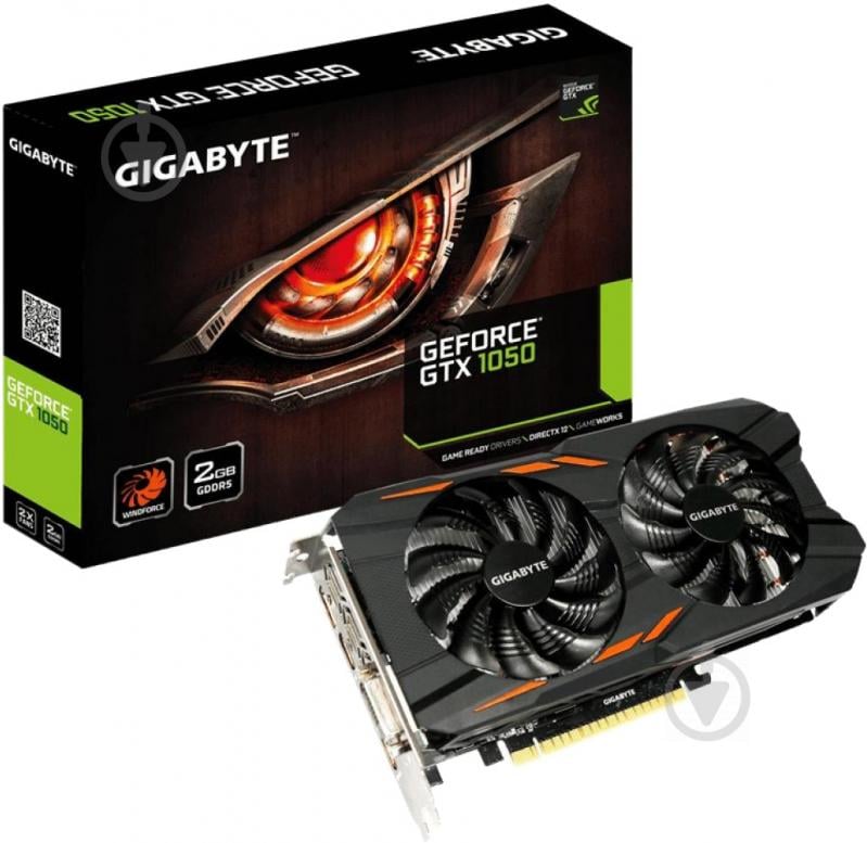 Видеокарта Gigabyte GeForce GTX 1050 WindForce 2GB GDDR5 128bit (GV-N1050WF2-2GD) - фото 6