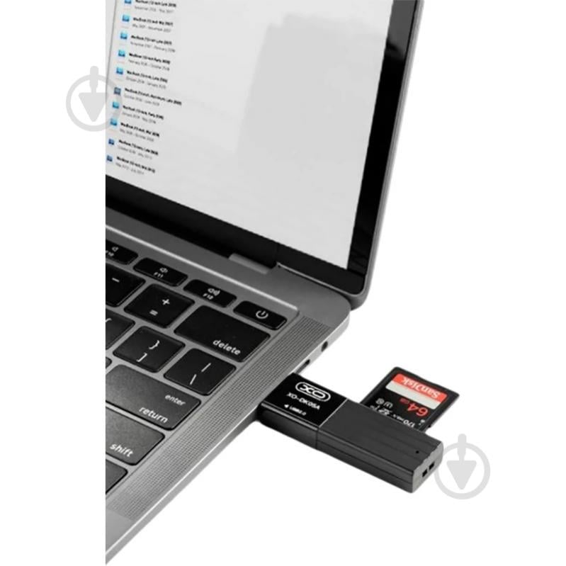 Хаб Xo DK05A (2.0 2-in-1 card reader) - фото 2