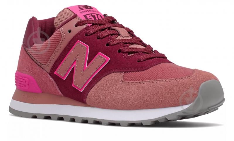 Кроссовки женские зимние New Balance WL574WH2 р.36,5 бордовые - фото 4