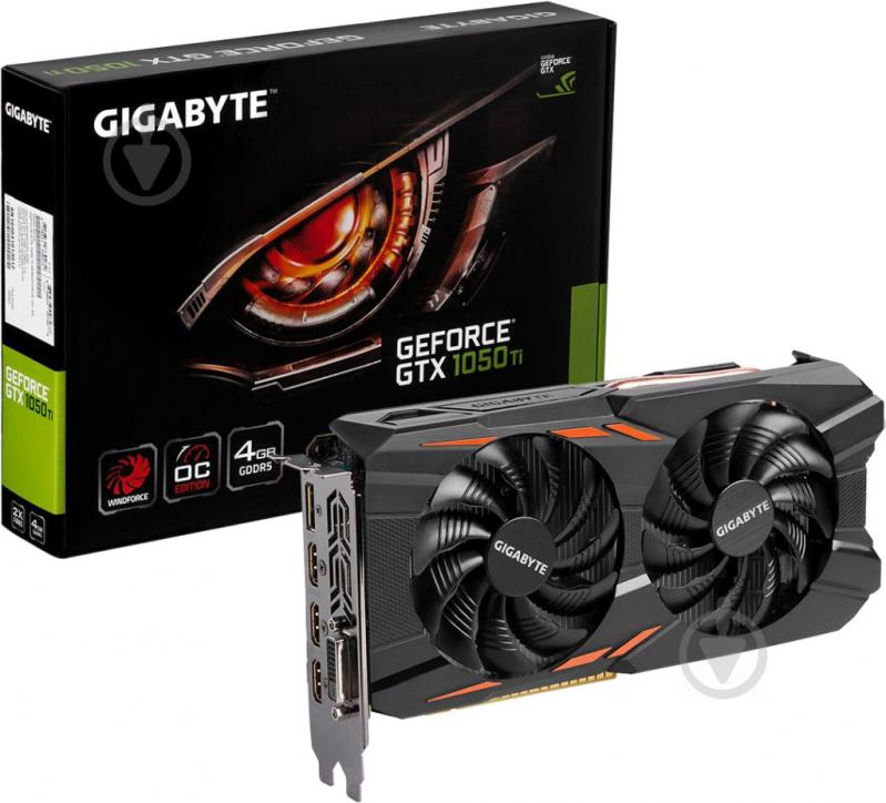 Видеокарта Gigabyte GeForce GTX 1050 Ti WindForce 4GB GDDR5 128bit (GV-N105TWF2-4GD) - фото 8