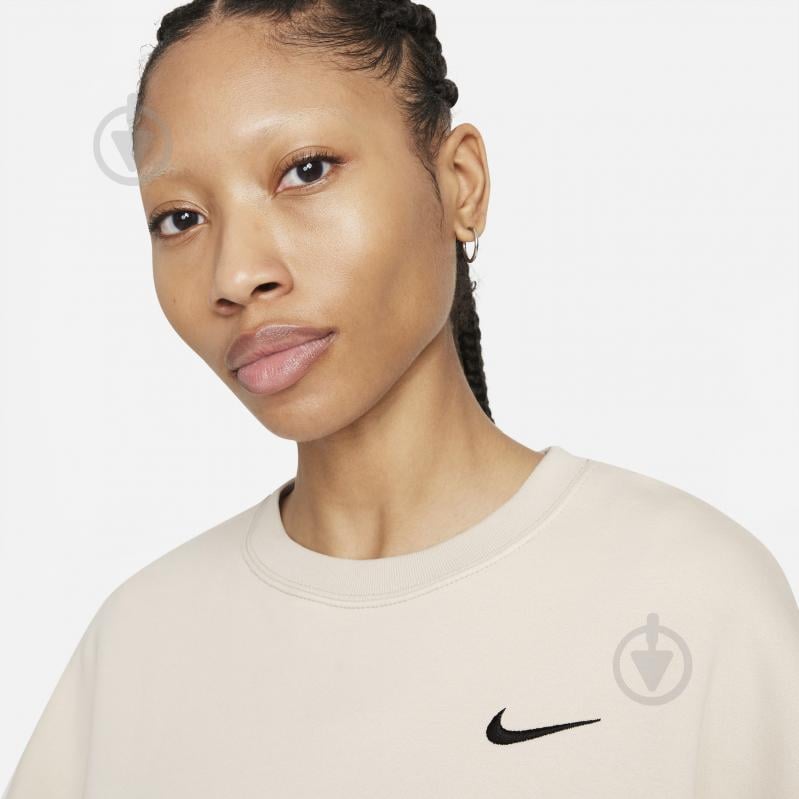 Свитшот Nike WMNS NSW CREW FLC TREND DQ0387-058 р. S бежевый - фото 3