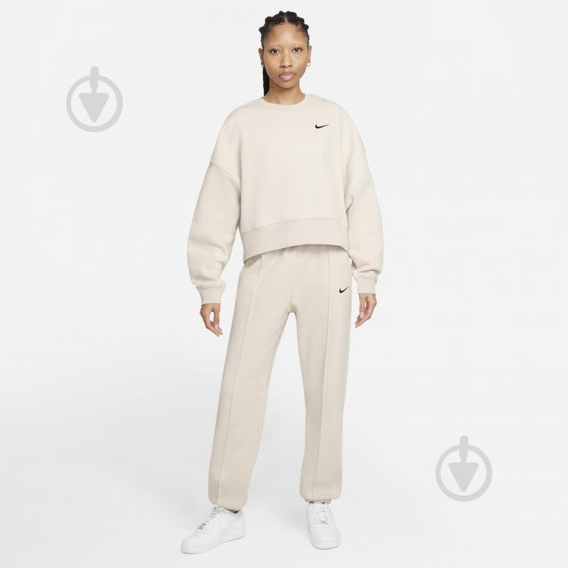 Свитшот Nike WMNS NSW CREW FLC TREND DQ0387-058 р. S бежевый - фото 4