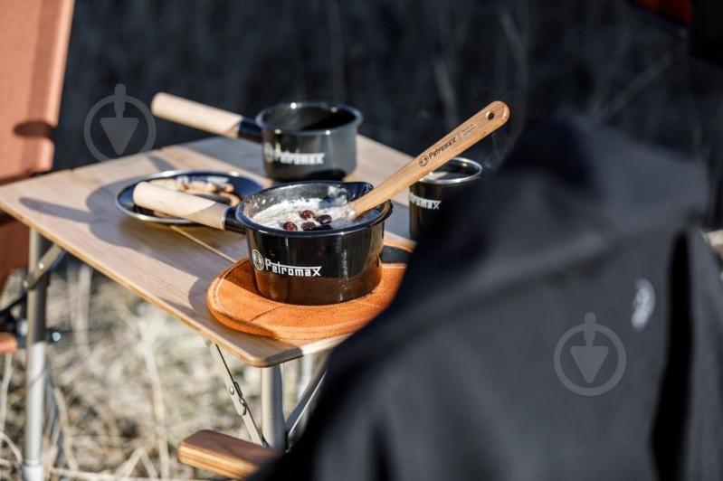 Ківш Petromax 0,5 л Enamel Pan чорний - фото 4