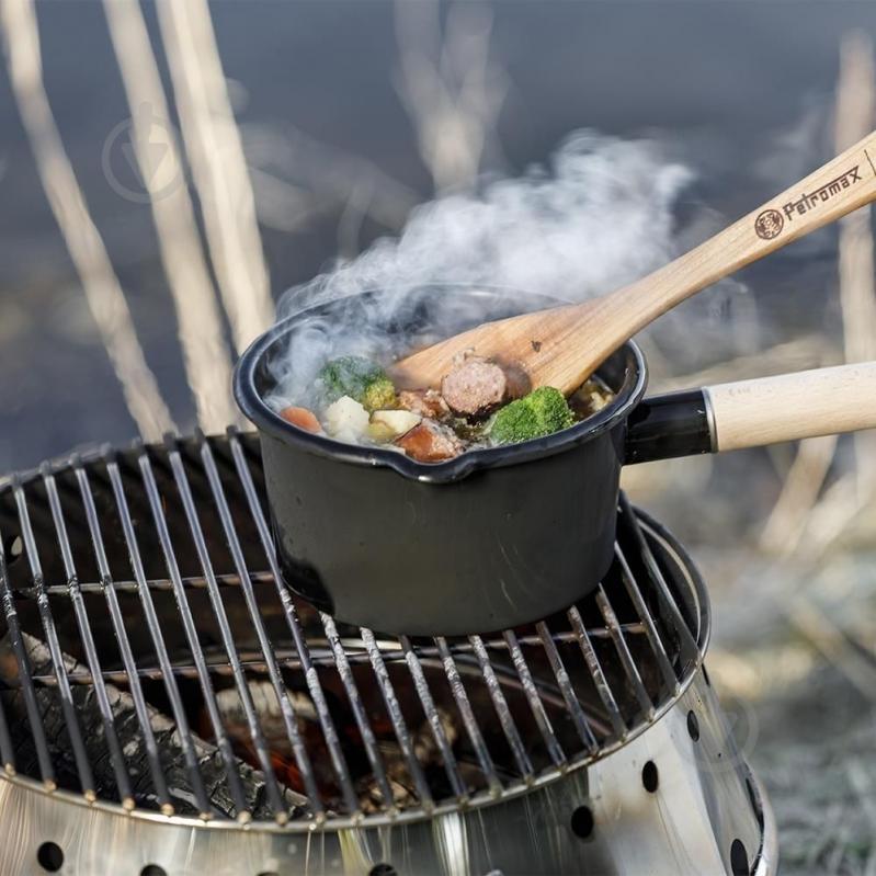 Ківш Petromax 0,5 л Enamel Pan чорний - фото 5