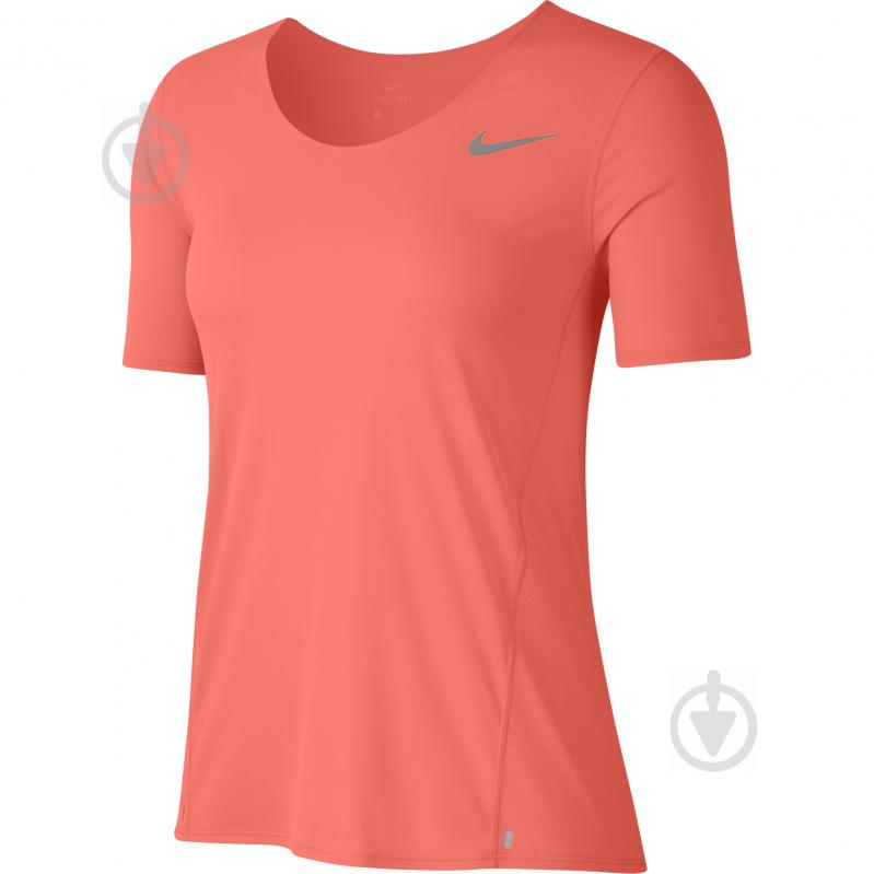 Футболка Nike W NK CITY SLEEK TOP SS CJ9444-854 р.XS коралловый - фото 1