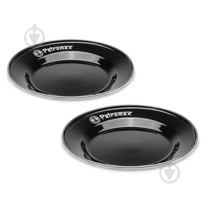 Набор тарелок Petromax ø18 мм Enamel Plates 2 шт. черный - фото 1 Набор тарелок Petromax ø18 мм Enamel Plates 2 шт. черный - фото 1