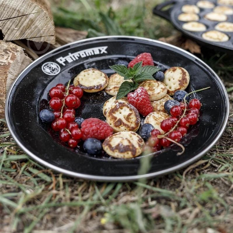 Набор тарелок Petromax ø26 мм Enamel Plates 2 шт. черный - фото 2