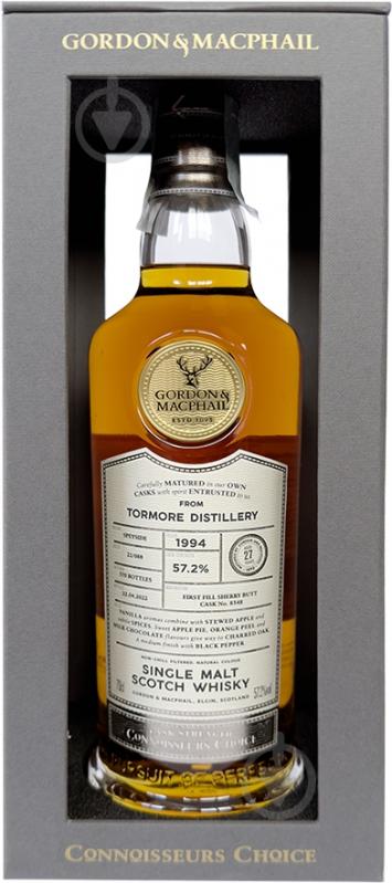 Віскі Gordon & MacPhail Tormore Connoisseurs Choice 1994 0,7 л - фото 1