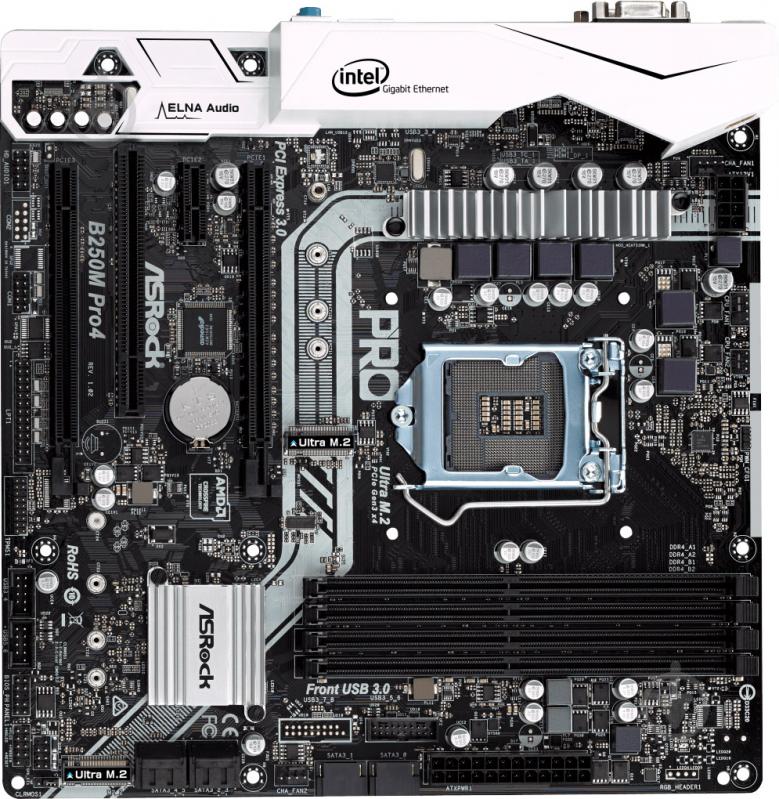 Материнская плата ASRock B250M_PRO4 (Socket 1151, Intel B250, mirco ATX) - фото 1