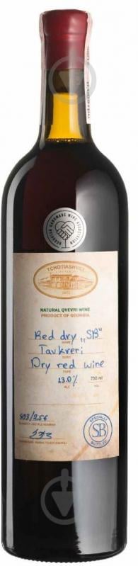 Вино Tchotiashvili Red Dry SB 2018 красное сухое 0,75 л - фото 1 Вино Tchotiashvili Red Dry SB 2018 красное сухое 0,75 л - фото 1