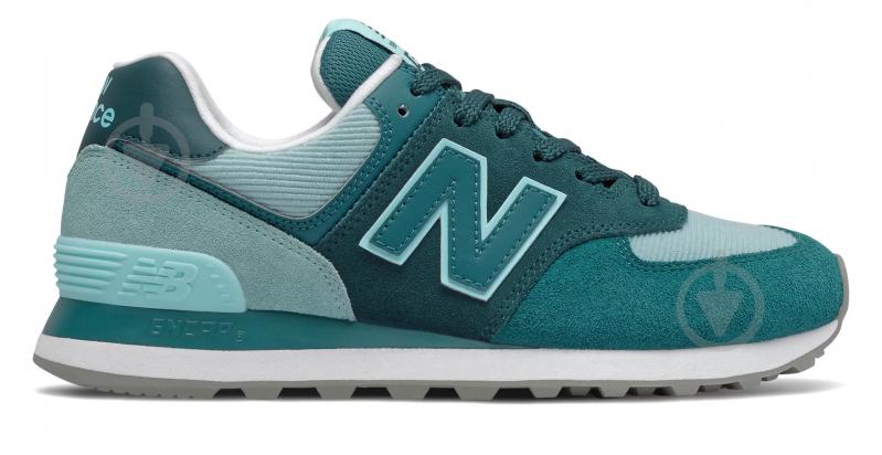 Кроссовки женские зимние New Balance WL574WS2 р.36,5 бирюзовые - фото 1