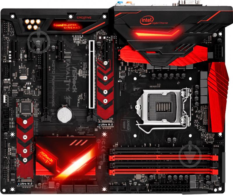 Материнская плата ASRock H270_PERFORMANCE (Socket 1151, Intel H270, ATX) - фото 1