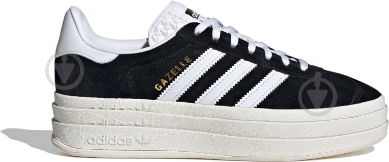 Кроссовки женские демисезонные Adidas GAZELLE BOLD W HQ6912 р.39 1/3 черные - фото 1