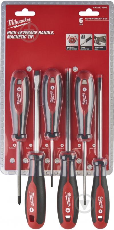 Набор отверток Milwaukee 4932471806 - фото 1 Набор отверток Milwaukee 4932471806 - фото 1