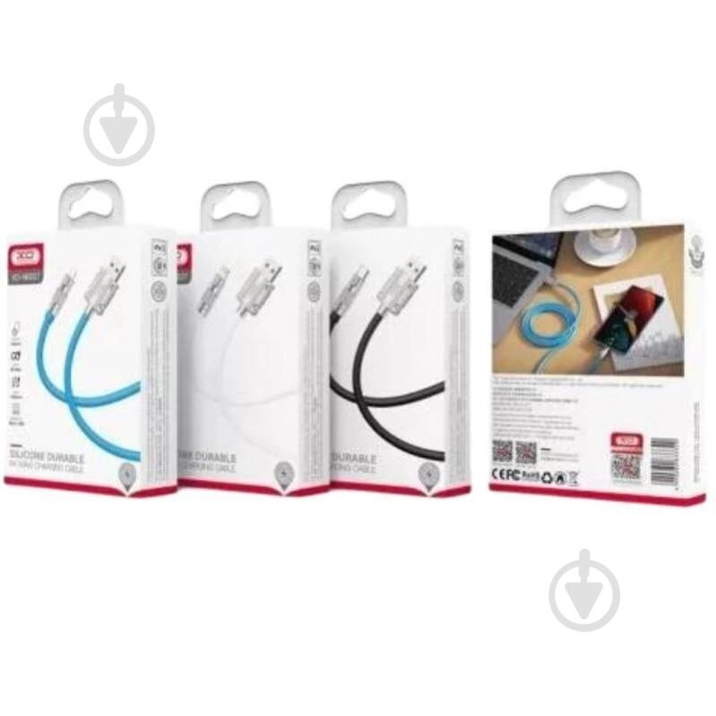 Кабель Xo USB A - L NB227 1,2 м Blue - фото 3