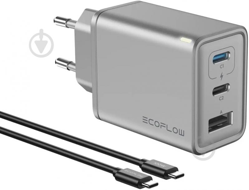 Зарядное устройство EcoFlow RAPID GaN Charger 65W (EFA-65W-GAN-CHARGER-EU) - фото 2