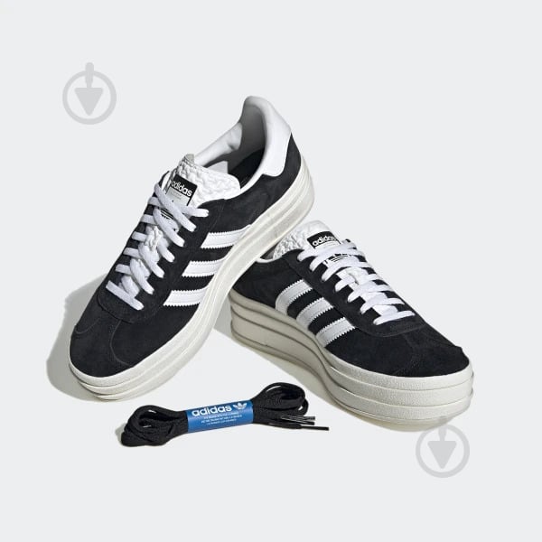 Кроссовки женские демисезонные Adidas GAZELLE BOLD W HQ6912 р.41 1/3 черные - фото 5