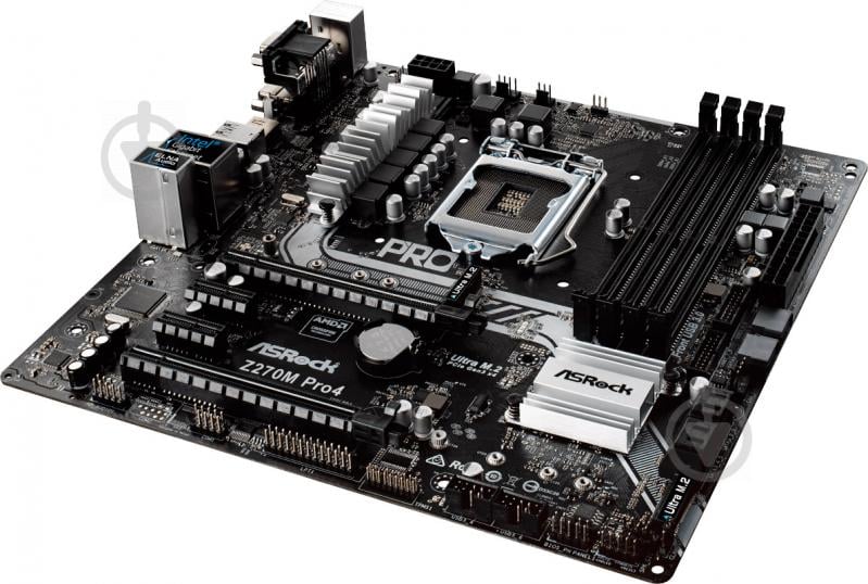 Материнська плата ASRock Z270M_PRO4 (Socket 1151, Intel Z270, mirco ATX) - фото 3