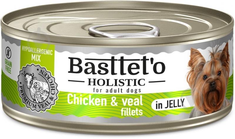 Консерва Basttet`o Holistic микс Курица с телятиной в желе 85 г - фото 1 Консерва Basttet`o Holistic микс Курица с телятиной в желе 85 г - фото 1