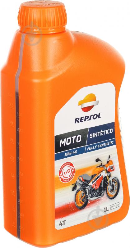 Моторне мастило Repsol MOTO SINTETICO 4T 10W-40 1 л (RP163N51) - фото 2