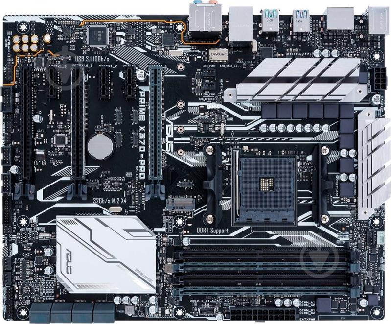 Материнська плата Asus PRIME_X370-PRO (Socket AM4, AMD X370, ATX) - фото 1