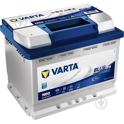 Акумулятор автомобільний Varta Blue Dynamic N60 60Ah 640A 12V 560500064 «+» праворуч (560500064) - фото 1