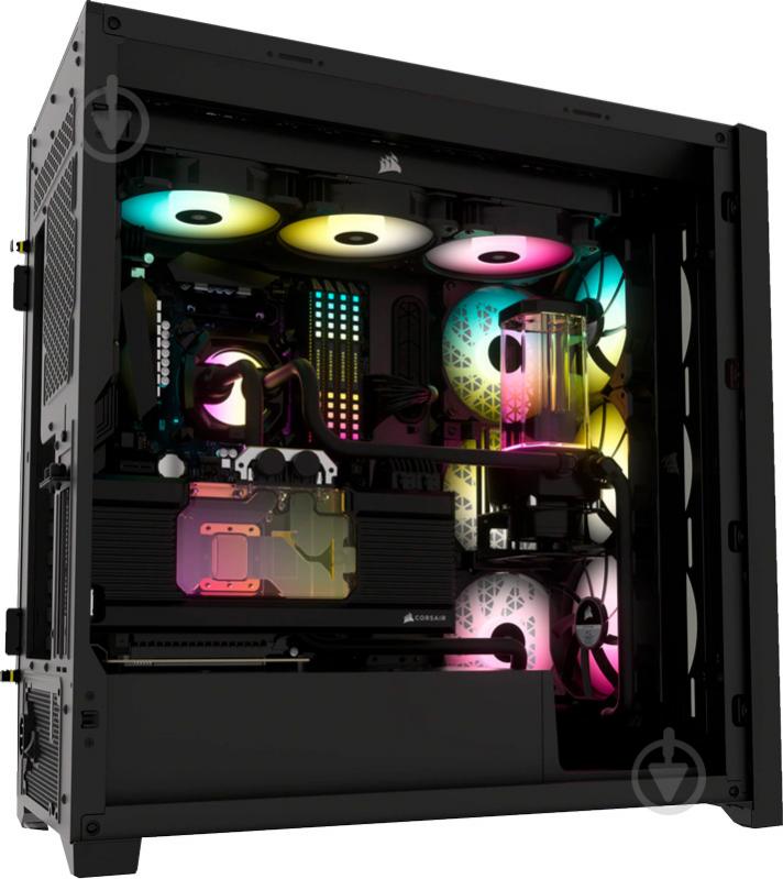 Корпус Corsair iCUE 5000X RGB Tempered Glass Black (CC-9011212-WW) - фото 3