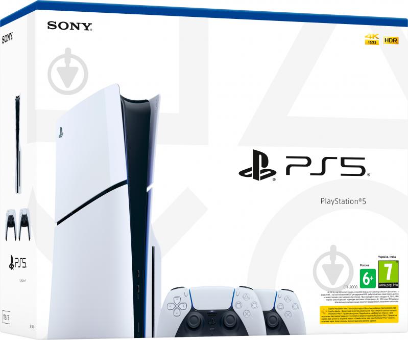 Игровая консоль Sony PlayStation 5 Slim (2 геймпада Dualsense) white - фото 8