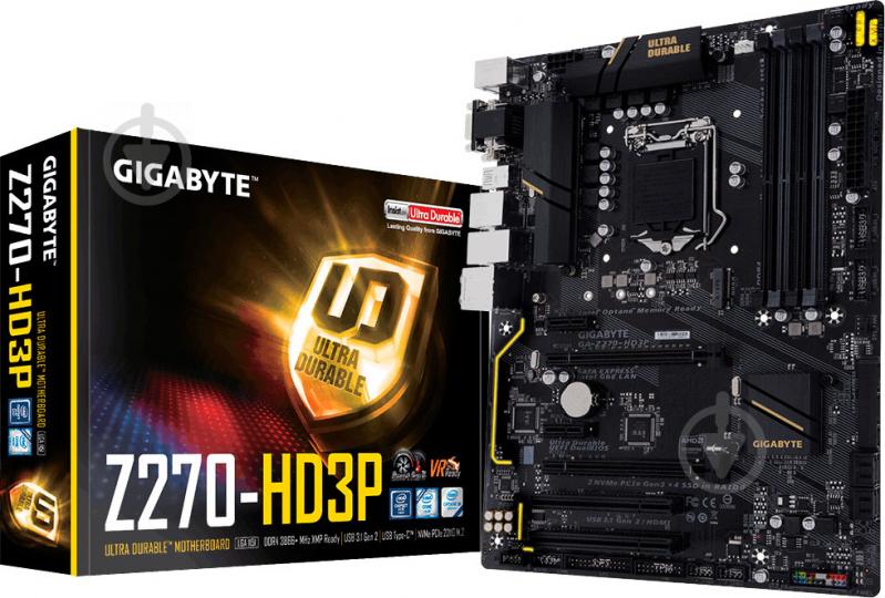 Материнская плата Gigabyte GA-Z270-HD3P (Socket 1151, Intel Z270, ATX) - фото 4