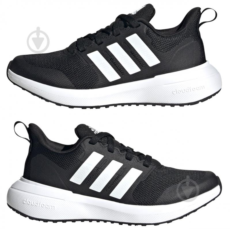 Кросівки дитячі демісезонні Adidas FORTARUN 2.0 K ID2360 р.39 1/3 чорні - фото 5 Кросівки дитячі демісезонні Adidas FORTARUN 2.0 K ID2360 р.39 1/3 чорні - фото 5