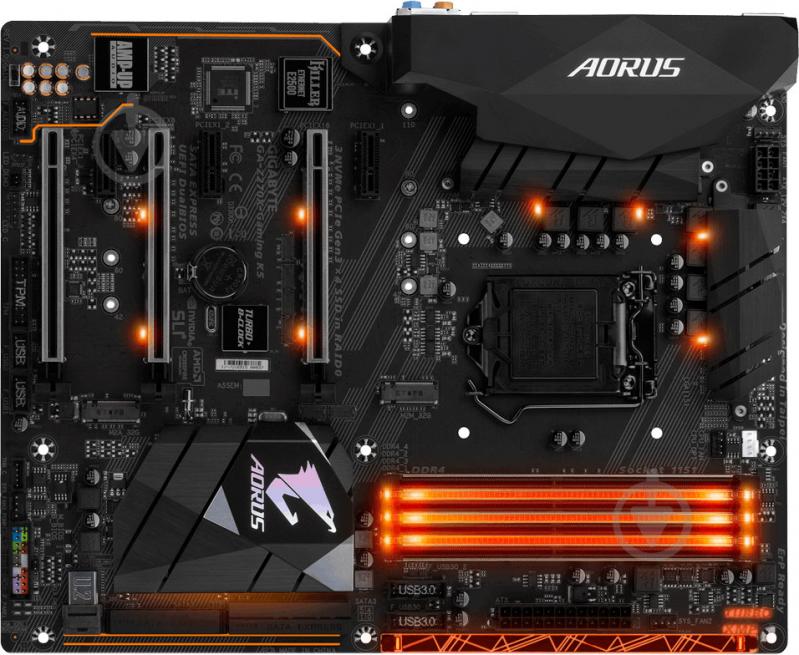 Материнская плата Gigabyte GA-Z270X-Gaming_K5 (Socket 1151, Intel Z270, ATX) - фото 1