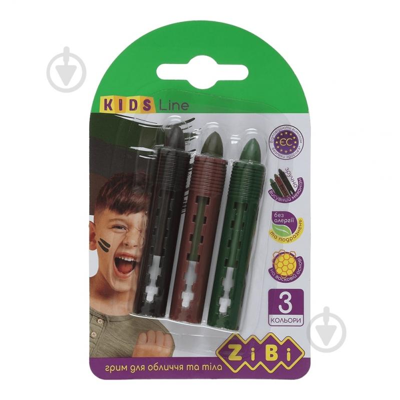 Мел восковый Милитари 3 цвета ZiBi - фото 1