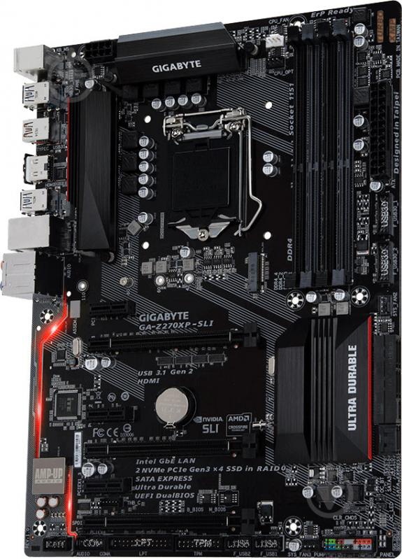 Материнська плата Gigabyte GA-Z270XP-SLI (Socket 1151, Intel Z270, ATX) - фото 2