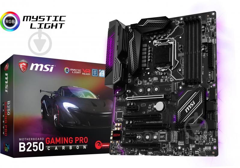 Материнская плата MSI B250_GAMING_PRO_CARBON (Socket 1151, Intel B250, ATX) - фото 7