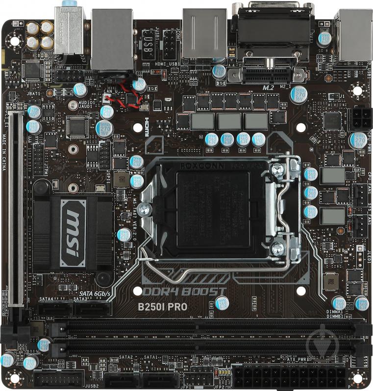 Материнська плата MSI B250I_PRO (Socket 1151, Intel B250, mini ITX) - фото 1