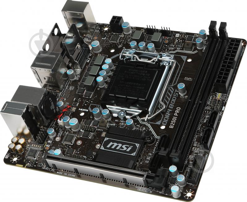 Материнська плата MSI B250I_PRO (Socket 1151, Intel B250, mini ITX) - фото 3