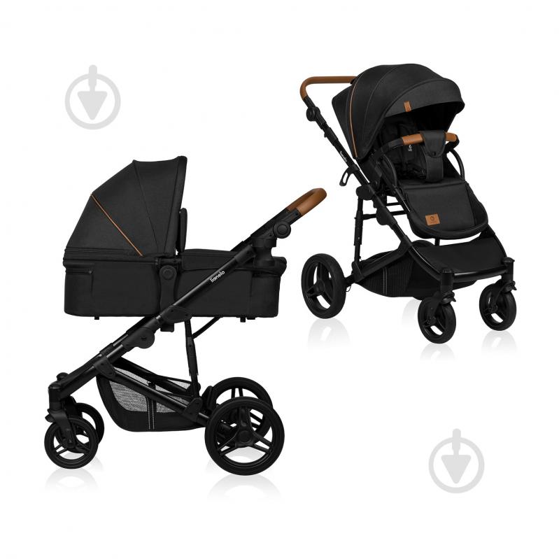 Коляска універсальна 2 в 1 Lionelo Mari Tour 2in1 Black Onyx - фото 1