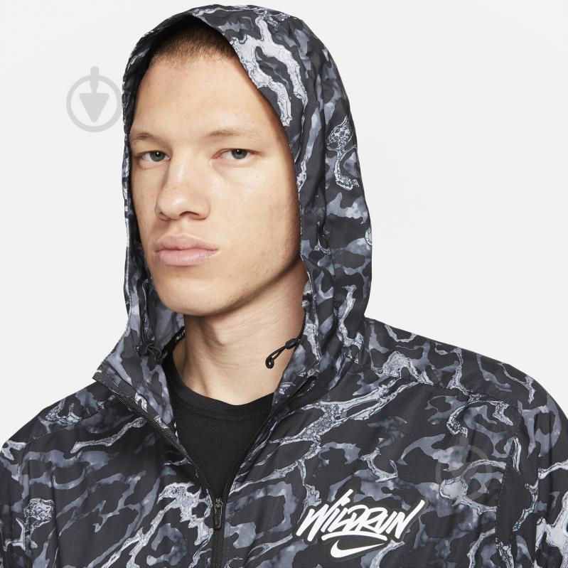 Ветровка мужская летняя Nike M NK WINDRUNNER JKT WR PR DA0184-010 р.L черно-белая - фото 3