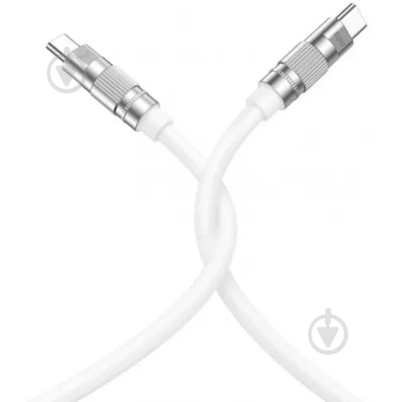 Кабель Xo USB С - USB C NB-Q228B 1,2 м white - фото 1