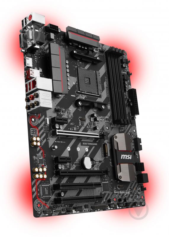 Материнська плата MSI B350_TOMAHAWK (Socket AM4, AMD B350, ATX) - фото 2