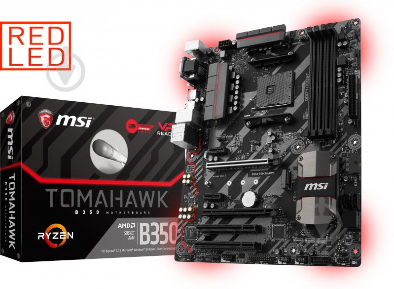 Материнська плата MSI B350_TOMAHAWK (Socket AM4, AMD B350, ATX) - фото 5