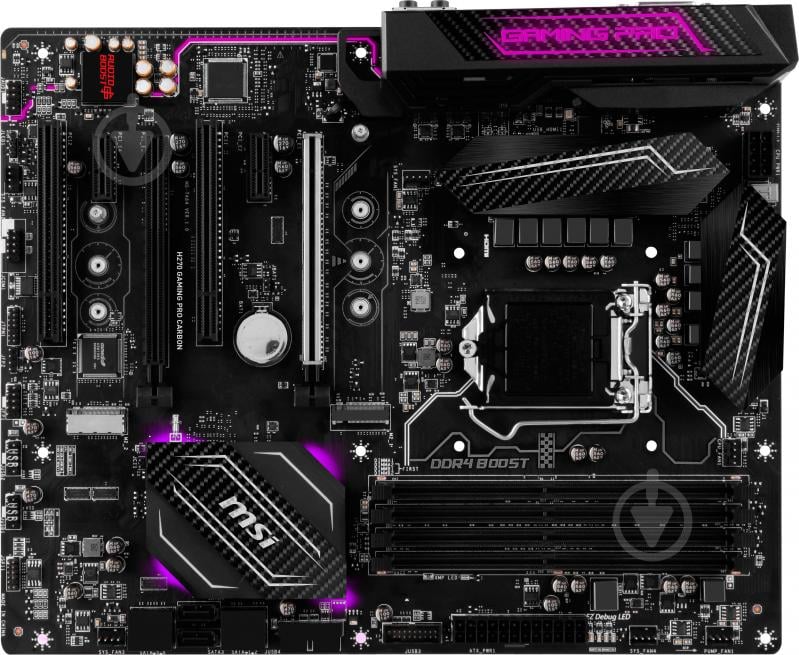 Материнская плата MSI H270_GAMING_PRO_CARBON (Socket 1151, Intel H270, ATX) - фото 1