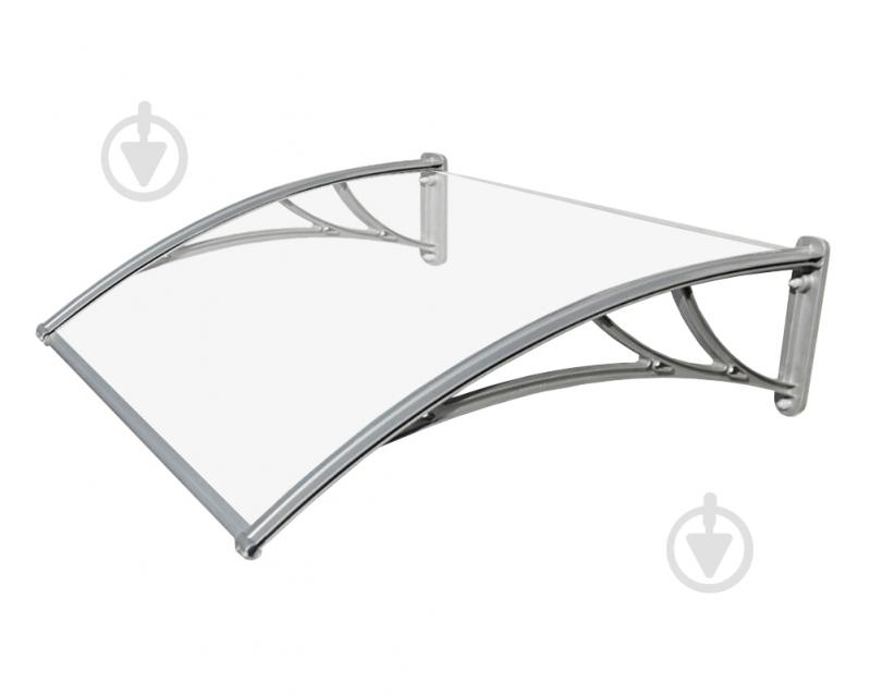 Дашок Oscar ® Tandem 1500х930х280 мм серебристый из монолитного поликарбоната 3 мм прозрачный - фото 1